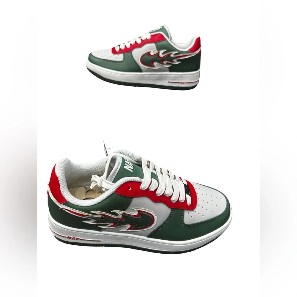 NAF AF1 Christmas Edition Sneakers Mens 8 Holiday Limited BNIB Rare Streetwear!!